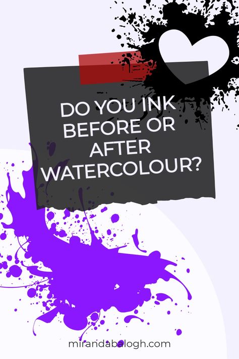 Do you ink before or after watercolour? The answer is that both ways work! Combining pen and ink with watercolour produces lovely mixed media artwork when done correctly. So, read through this pen and ink watercolour tutorial to learn how to use watercolour and ink for beginners. You’ll learn about watercolour painting techniques as well as which pen and ink art supplies to use. So pin this for later! Glass Pen Watercolor, Mixed Media Watercolor And Ink, Painting With Inks Watercolour, Watercolor Over Pen, Pen And Watercolor Tutorial, Watercolour Ink Art, Watercolour And Ink Illustrations, Pen And Ink With Watercolor, Pen And Wash Watercolour Ink Drawings