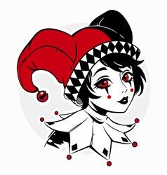 Female Jester, Jester Tattoo, Joker Girl, Evil Jester, Joker Hat, Jester Costume, Clown Hat, Female Clown, Jester Hat