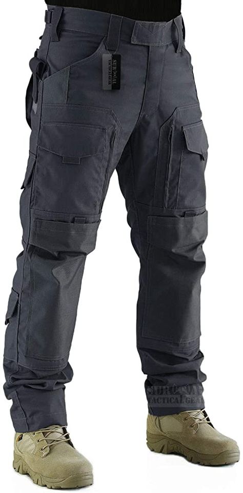 Amazon.com : ZAPT Tactical Pants Molle Ripstop Combat Trousers Hunting Army Camo Multicam Black Pants for Men (Dark Grey, S) : Sports & Outdoors 5.11 Tactical Pants, Tactical Pants Mens, Tactical Outfits Men, Black Pants For Men, Mando Cosplay, Black Camo Pants, Black Tactical Pants, Fallout Oc, Best Work Pants