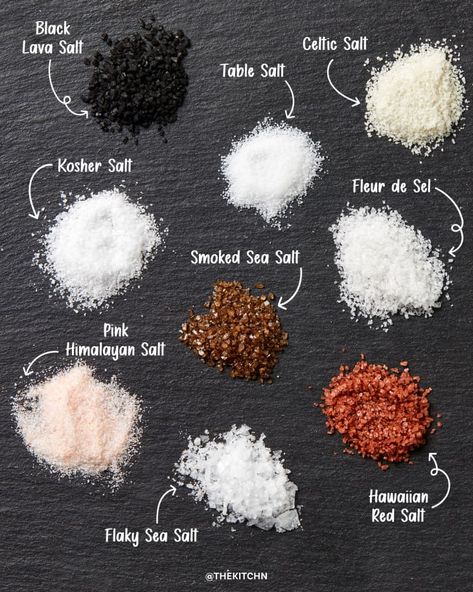 9 Types of Salt for Cooking (Kosher, Pink Himalayan, & More) | The Kitchn Types Of Salt, Epsom Salt Benefits, Celtic Salt, Finishing Salt, Salt Block, Smoked Sea Salt, Gourmet Salt, Flavored Salts, Essential Oils Herbs