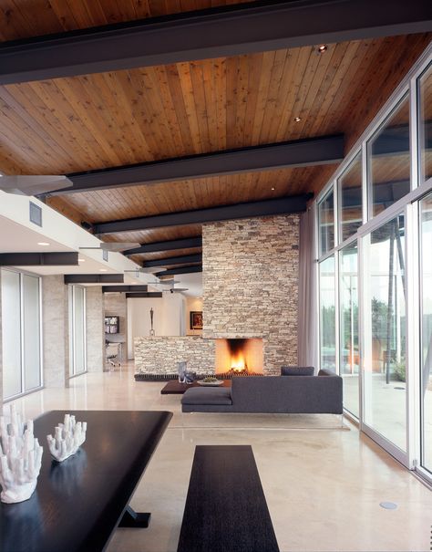 Gallery of Trahan Ranch / Patrick Tighe Architecture - 5 Marvin Windows And Doors, Wooden Ceiling Design, Marvin Windows, Wooden Beams Ceiling, Ranch House Designs, Wood Architecture, Wood Beam Ceiling, Wood Ceiling, Wooden Ceilings