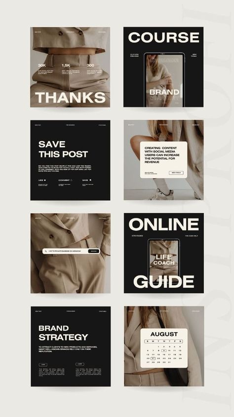 300 Aesthetic Coach Templates Insta Feed For Business, Templates Instagram Stories Aesthetic, Wellness Instagram Feed, 300 Aesthetic, Business Influencer, Parenting Coach, Inmobiliaria Ideas, First Instagram Post, Instagram Branding Design