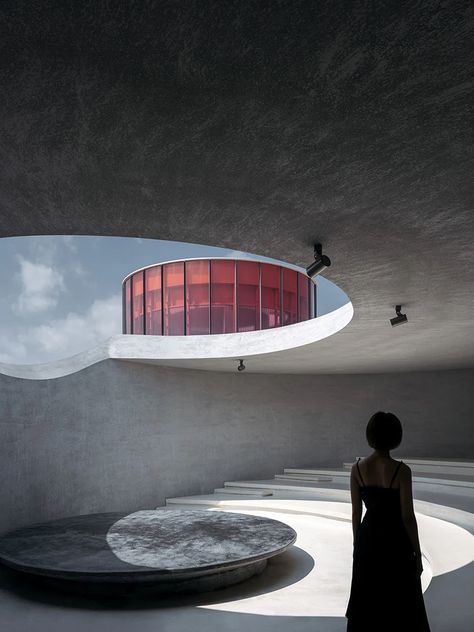 wutopia lab's art museum offers escape from worldly distractions 2022 Picture, Labs Art, China Architecture, White Building, Ocean Landscape, China Design, Museum Architecture, Glass Facades, Yoga Room