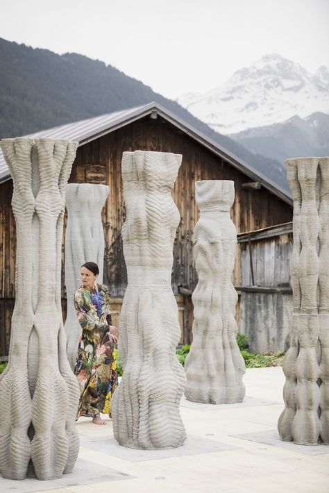 Gallery of ETH Zurich Develops 3D-Printed Concrete Columns - 13 Concrete 3d Printing, 3d Printed Sculpture, 3d Printed Art, Eth Zurich, 3d Printed House, Printed Concrete, 3d Printing Architecture, Drukarka 3d, Concrete Column