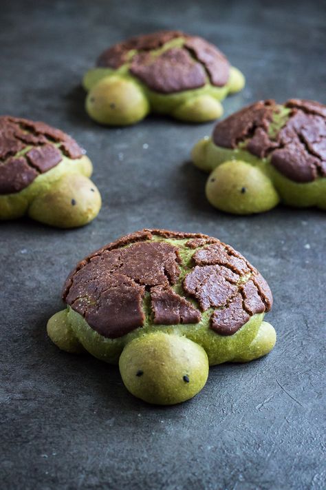 Matcha Milk Bread, Resepi Biskut, Matcha Milk, Fest Mad, Matcha Recipe, Milk Bread, Cute Baking, Läcker Mat, Chocolate Filling