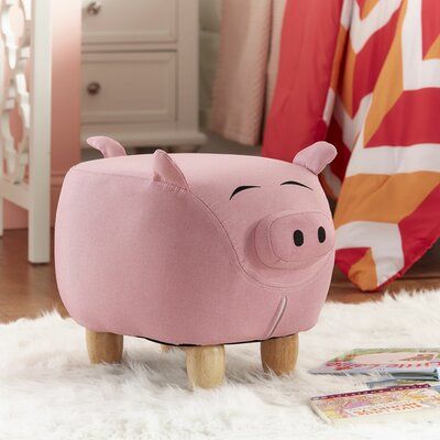 Pig Bedroom, Squinting Eyes, Pig Nursery, Ottoman Upholstery, Pig Crafts, Pig Decor, Small Stool, This Little Piggy, Play Space