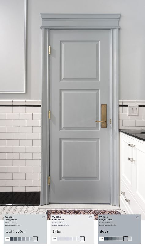 Favorite Paint Colors (As Seen Throughout My Home) - Room for Tuesday Interior Doors Hardware, Interior Door Hardware, Room For Tuesday, House Beautiful Magazine, Gorgeous Doors, Perfect Paint Color, Favorite Paint Colors, Favorite Paint, Doors And Hardware