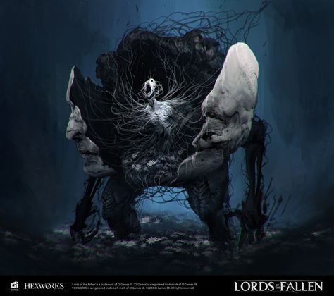 ArtStation - Lords of the Fallen - Umbral Characters The Lords Of The Fallen Art, Shadowfell Creatures, Phyrexian Art, Monsters Character Design, The Lords Of The Fallen, Transparency Art, Blood Candles, Tree Monster, Lords Of The Fallen