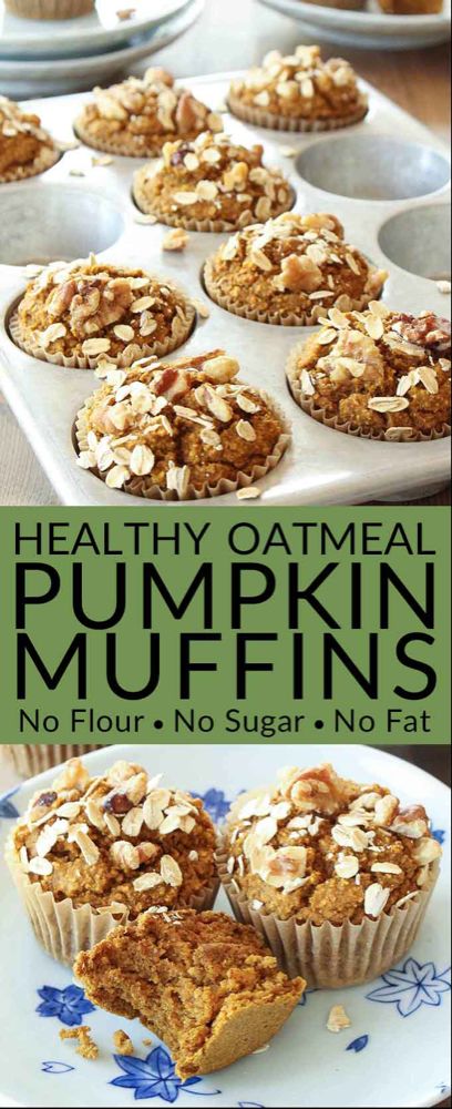 Oatmeal Pumpkin Muffins, Dairy Free Pumpkin Muffins, Healthy Sugar Alternatives, Healthy Pumpkin Muffins, Pumpkin Oatmeal Muffins, Pumpkin Muffins Recipe, Low Carb Granola, Dairy Free Pumpkin, Pumpkin Muffin Recipes