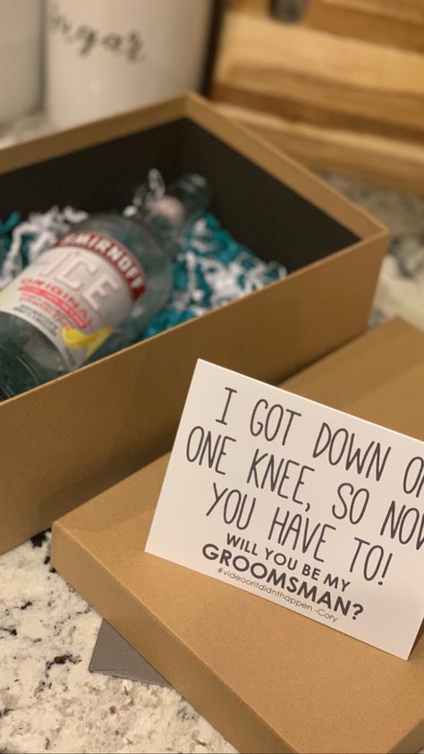 Asking Someone To Be Your Groomsman, Groom Party Proposal Ideas, Beer Groomsmen Proposal, Will You Be My Groomsmen Ideas, Ice Groomsmen Proposal, Smirnoff Ice Groomsmen Proposal, Groomsmen Gifts From Bride, Groomsman Proposal Simple, Ask Groomsmen Ideas