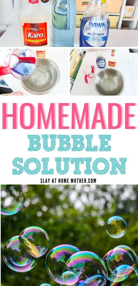 Best Bubble Solution Recipe, Easy Bubble Solution Recipe, Bubble Solution For Bubble Machine, How To Make Bubbles Solution, Best Bubble Solution, Make Your Own Bubbles, Diy Bubble Solution, Bubble Solution Recipe, Bubble Science