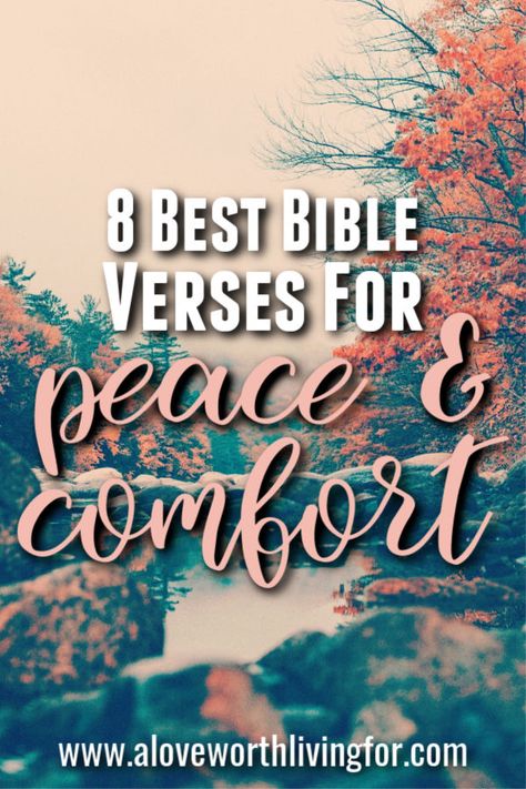 Sometimes life gets hard. During difficult or busy seasons we can turn to the Word of God to find comfort. Here are 8 powerful verses for peace and strength for times when you need it the most. You Are Worthy Quotes Encouragement Bible, Verses For Peace And Comfort, Comfort Verses Strength, Peace And Comfort Scripture, Comforting Scripture Strength, Bible Verses For Peace And Comfort, Peace And Comfort Quotes, Best Bible Quotes Inspirational Verses, Positive Scripture Quotes