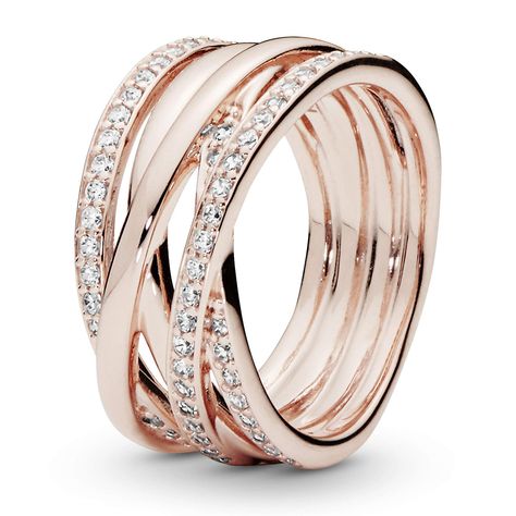 PRICES MAY VARY. 100% Authentic PANDORA! S925 ALE Sterling Silver & Rose Gold Plating Entwined Ring, PANDORA Rose & Clear CZ 180919CZ-58 Ring Size: 8.5 US :: 58 Euro Pandora Armband, Pandora Rose, Aquamarine Engagement Ring, Pandora Rings, Diamond Pendant Necklace, Pandora Jewelry, Dandy, Gold Gold, Modern Jewelry