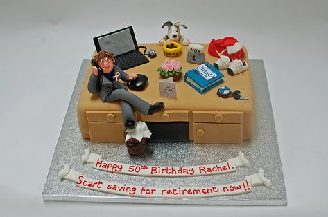 Office Themed Cake, Computer Cake, Happy Fathers Day Cake, 70th Birthday Cake, 80 Birthday Cake, Dad Birthday Cakes, Peppa Pig Cake, Farm Cake, 60th Birthday Cakes