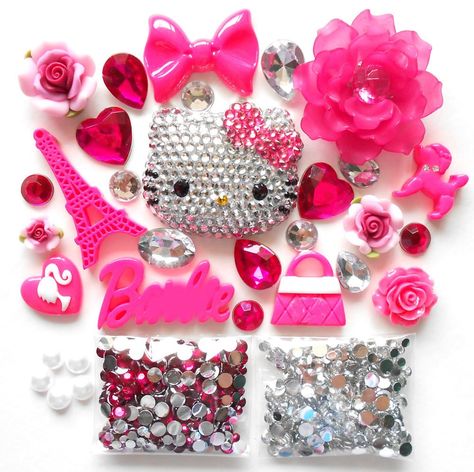 PRICES MAY VARY. DIY Kit -- Hello Kitty Bling Bling Cell Phone Case Resin Flatback Kawaii Cabochons GORGEOUS AND PERFECT BLING DIY FLATBACK TO DECORATE WHATEVER THINGS YOU LIKE AS YOU WISH!!! Girly Diy, Cell Phone Cases Diy, Colorful Crafts, Case Resin, Phone Bling, Bling Phone Cases, Bling Crafts, Hello Kitty Accessories, Diy 3d