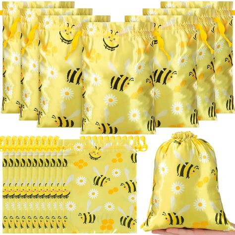 PRICES MAY VARY. Sweet Bee Design: each adorable bee treat bag features bees, flower and honeycombs patterns, vivid and lovely, full dreamy colors, can be applied as decorations for honey bee themed birthday party, 1st birthday parties, bee themed baby shower and more; These cute designs in any occasions and events Sufficient Quantity: the package includes 24 pieces of honey bee bags, enough to meet your party needs, to prepare exquisite gifts for your family, friends and guests; Ideal for creat Honey Bee Themed Birthday Party, Honey Bee Birthday Party, Baby Shower Goodie Bags, Honey Bee Birthday, Bee Party Favors, Bee Themed Birthday Party, Dreamy Colors, Bee Birthday Party, Bee Baby Shower Theme