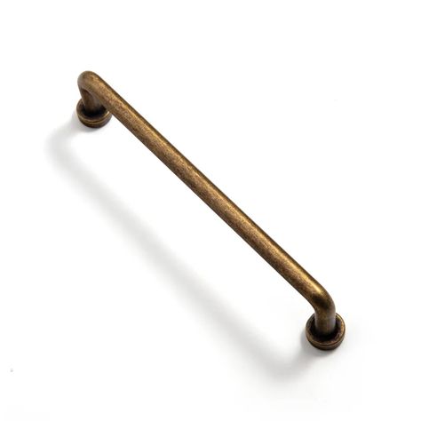 GOO-KI 5 Center to Center Distressed Bar Pull & Reviews | Wayfair Brass Kitchen Hardware, Brass Cabinet Handles, Antique Bar, Homeward Bound, Single Handle Kitchen Faucet, Brass Kitchen, Kitchen Hardware, Appliance Pull, Vintage Cabinets