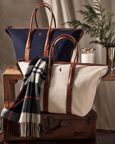 This holiday season, give the gift of #PoloRLStyle accessories, including plaid scarves and the #PoloRalphLauren Bellport bag. Shop… | Instagram Ralph Lauren Holiday, Ralph Lauren Aesthetic, Uni Bag, Ralph Lauren Tote, Luxury Bags Collection, Ralph Lauren Bags, Holiday Bag, Girly Bags, College Bags