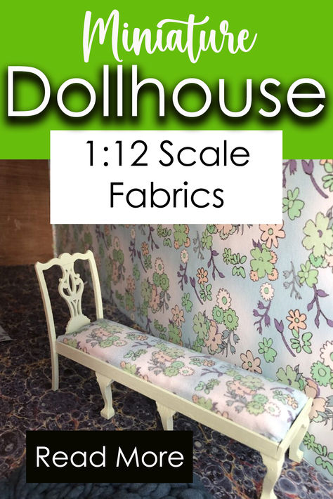 miniature dollhouse 1:12 scale fabrics Dollhouse Furniture Tutorials Patterns, Doll Furniture Patterns Free, Dollhouse Furniture Templates, 1 6 Scale Miniatures Diy, 1 12 Scale Miniatures Diy, Diy Dolls House, Dollhouse Quilt, Doll House Curtains, Dollhouse Furniture Tutorials