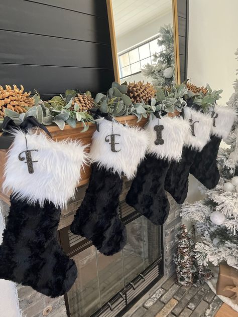 This Seasonal Decor item by babyboos has 339 favorites from Etsy shoppers. Ships from Hesperia, CA. Listed on Nov 8, 2023 Black Theme Christmas Decor, Black Stockings Christmas, Black Silver Christmas Decor, Black And White Christmas Mantle Decor, Christmas Black Decor, Gothic Christmas Stocking, Black And White Stockings Christmas, Black And White Xmas Decor, Matte Black Christmas Decor