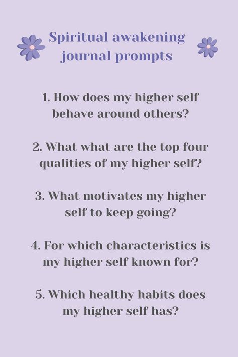 Prompts to journal to discover your higher self #journalling #journalprompts Journal Prompts Higher Self, Higher Self Journaling, Journal Prompts For Higher Self, Higher Self Prompts, Spirituality Journal Prompts, Grounding Journal Prompts, Higher Self Journal Prompts, Spiritual Journey Journal, Spiritual Journal Prompts