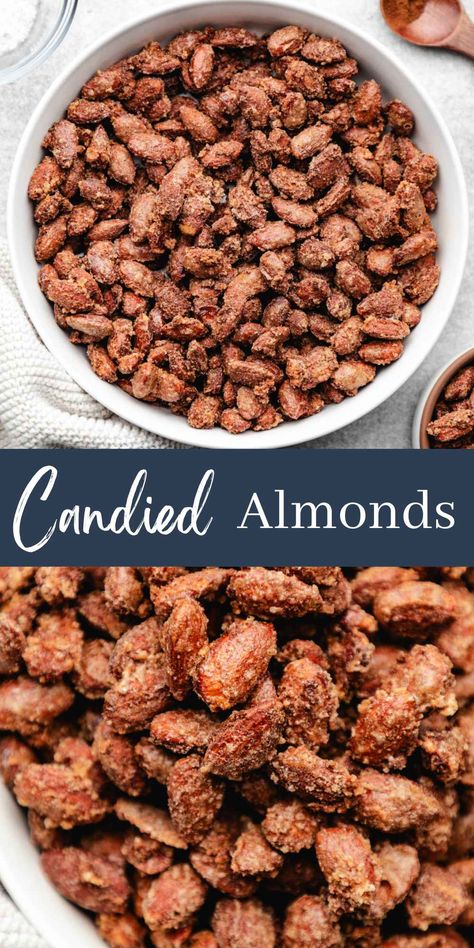 Candied Slivered Almonds, Cinnamon Almonds Crockpot, Blue Diamond Smokehouse Almonds Recipe, Sweet Almonds Recipe, How To Make Candied Almonds, Sweet And Spicy Almonds Recipe, Sweet Roasted Almonds, Caramelized Almonds Recipes, Cinnamon Glazed Almonds