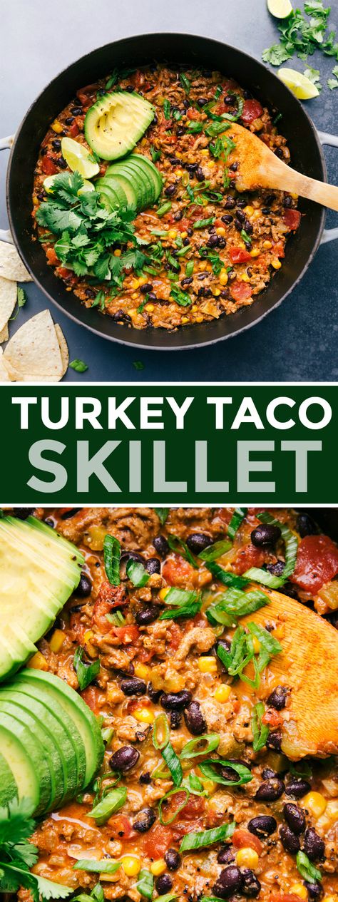 Turkey Taco Bowl, Ground Turkey Black Beans, Turkey Taco Skillet, Ground Turkey Taco Recipes, Healthy Ground Turkey Recipes, Ground Turkey Sweet Potato Skillet, Turkey Sweet Potato Skillet, Ground Turkey Sweet Potato, Cheesy Turkey