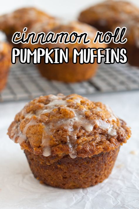 Cinnamon Roll Pumpkin Muffins, 1cup Pumpkin Recipes, Pumpkin Roll Muffins, Pumpkin Rolls Recipe Easy, Pumpkin Cinnamon Rolls Muffins, Pumpkin Cinnamon Roll Cupcakes, Pumpkin Munchkin Recipe, Cinnamon Roll Pumpkin Bread, Pumpkin Spice Cinnamon Rolls Easy