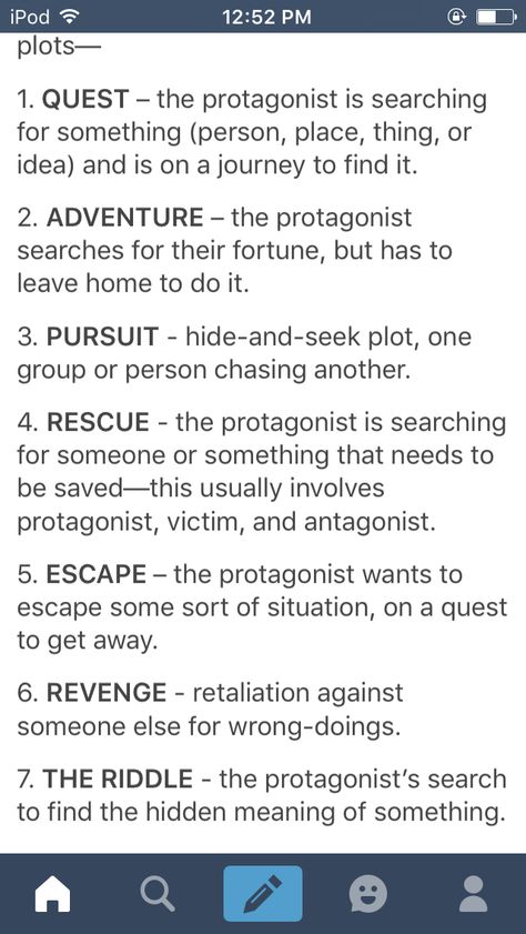 Different basic story plots Basic Story Plots, Basic Plot Types, Different Plot Structures, Interesting Story Plots, Types Of Story Plots, How To Write A Good Story Plot, Basic Plot Ideas, How To Build A Story Plot, High School Story Plot Ideas