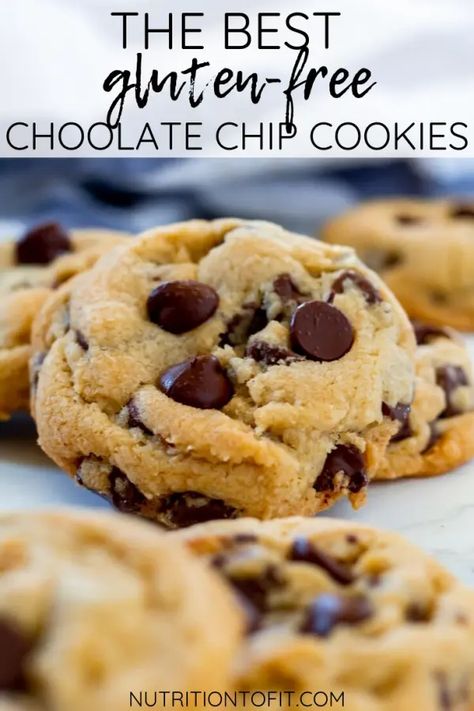 Cookies Sans Gluten, Patisserie Sans Gluten, Dessert Sans Gluten, Cookies Gluten Free, Gluten Free Cookie Recipes, Gluten Free Chocolate Chip Cookies, Gluten Free Chocolate Chip, Baking Basics, Gluten Free Desserts Recipes