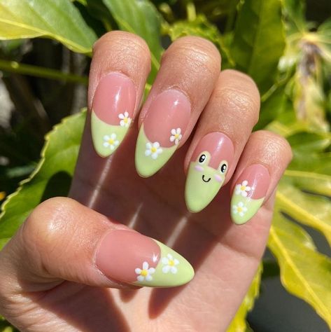 Almond Nail Art, Cute Simple Nails, Colorful Nails, Her Nails, Really Cute Nails, Nails 2023, Kawaii Nails, Short Acrylic Nails Designs, Nail Designs Spring