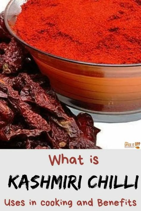 What is Kashmiri Chilli powder and why is it better than other chillies? - Spiceitupp Kashmiri Chilli Powder, Spice Chart, Chilli Spice, Kashmiri Chilli, Hot Spices, Herb Seasoning, Chilli Sauce, Stir Fries, Red Chilli