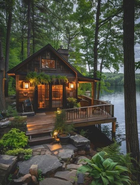 Cabin Aesthetic, Dream Life House, Cabin Exterior, Multifunctional Space, Cottage In The Woods, Tiny House Cabin, Cabin In The Woods, Cabins And Cottages, Cabin Life