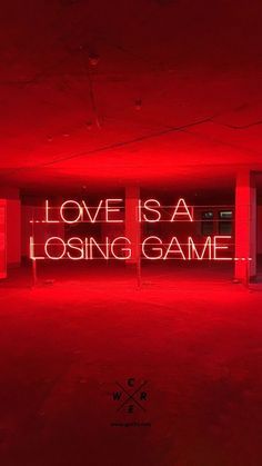 For More Details About Us 
Click On The Link 
Given Below Love Is A Losing Game, Neon Rouge, Losing Game, Red Quotes, Red Aesthetic Grunge, Dark Red Wallpaper, Neon Quotes, Game Wallpaper, Neon Words