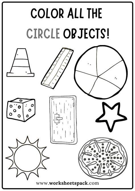 Circle Shape Activity Pages for Kindergarten and Preschool. Circle Lessons For Preschool, Pre K Circle Activities, Circle Coloring Pages Preschool, Find The Circle Worksheet, Circle Lesson Preschool, Red Circle Art Preschool, Circle Coloring Pages Free Printable, Circle Shape Activity For Preschool, Circle Worksheet Kindergarten