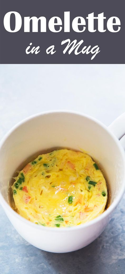 Ww Omelette Recipe, Omelette In A Mug Recipe, Microwave Omelette Recipe, Microwave Omelette, Omelette In A Mug, Brekkie Ideas, Student Meals, Healthy Omelette, Microwave Mug Recipes