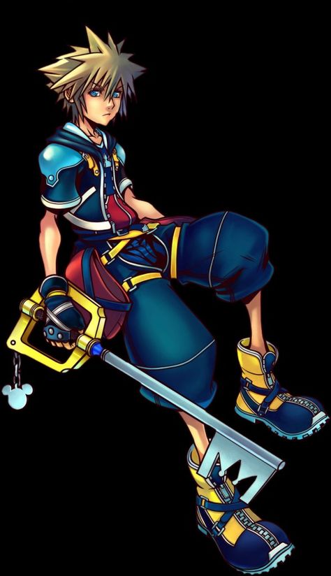 Sora Kingdom Hearts 2 Kingdom Hearts Tattoo, Sora Kh, Kingdom Hearts 1, Roxas Kingdom Hearts, Kingdom Hearts Wallpaper, Kingdom Hearts Games, Tetsuya Nomura, Kingdom Hearts Characters, Fall Drawings