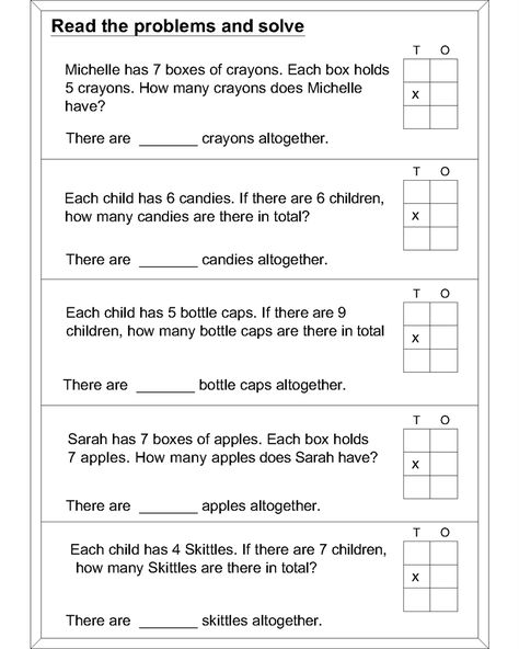 2nd Grade Math Worksheets Word Problems, Worksheet Multiplication, Grade 2 Math, Decimal Multiplication, Inequality Word Problems, Math Multiplication Worksheets, Maths Worksheet, Mental Maths Worksheets, Mental Maths