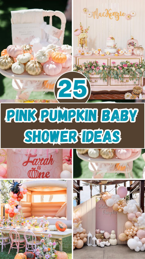 Looking for unique and adorable baby shower ideas? These 25 pink pumpkin baby shower themes are perfect for celebrating the arrival of your little one! From cute decor to creative desserts, these ideas will bring charm and sweetness to any event. Perfect for fall or any season, these pink pumpkins will create a magical atmosphere for guests to enjoy. Tap to explore all the charming details! Pink Pumpkin Baby Shower Theme, Grandma Baby Shower Ideas, Sweet Little Pumpkin Baby Shower Ideas, Pink Fall Baby Shower Ideas, Little Pumpkin Baby Shower Ideas Girl, Pumpkin Baby Shower Theme Girl, A Little Pumpkin Baby Shower Theme, Pink Pumpkin Baby Shower Ideas, Pink Fall Baby Shower