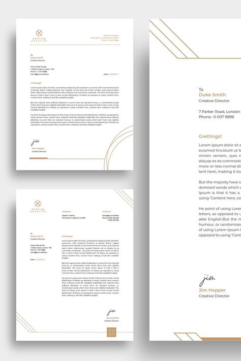 Minimal corporate letterhead design template Letterhead Design Branding Luxury, Minimal Letterhead Design, Branding Envelope, Letter Heads Design Creative, Letterhead Design Branding, Letterhead Design Creative, Minimal Letterhead, Corporate Letterhead Design, Elegant Letterhead