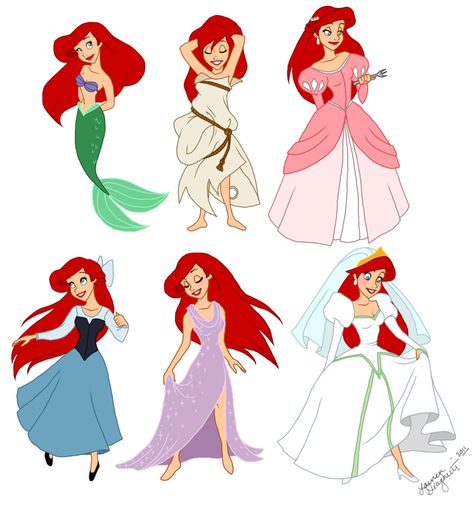 Day 27: BEST WARDROBE I love Ariel's from the Little Mermaid. Not only does she have her mermaid outfit, but also all her other human dresses as well. They are all too cute. Love them! Disney Kızları, Princesa Ariel Disney, Little Mermaid Outfit, Ariel Costumes, Little Mermaid Costume, Walt Disney Characters, Ariel Disney, Ariel Mermaid, Prințese Disney