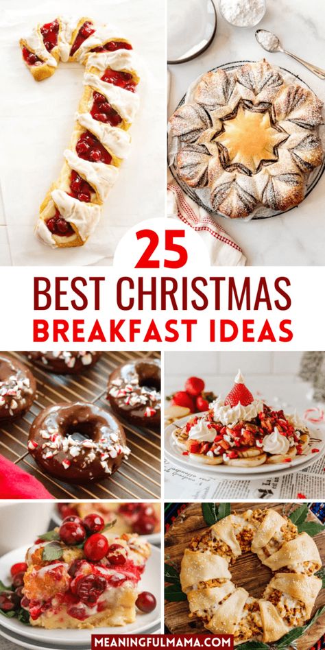 25 Best Christmas Breakfast Ideas Sweet Christmas Breakfast Ideas, Cozy Christmas Breakfast, Christmas Breakfast Ideas Make Ahead, Xmas Breakfast Ideas, Christmas French Toast, Breakfast Christmas Morning, Breakfast Ideas Christmas, Christmas Brunch Ideas, Best Christmas Breakfast