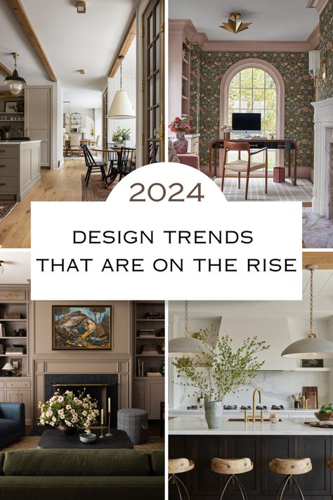 2024 design trends that are trending and going to trend next year! Dining Room Floor Ideas, Tone In Tone Interior, 2024 Home Renovation Trends, Upscale Interior Design, Ideas For Lounges Interior Design, Newest Interior Design Trends, House Trends Interior Design 2024, Home Style Inspiration, Artistic Home Decor Interior Design