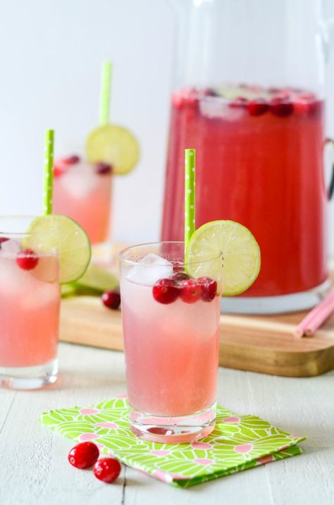 Cranberry Limeade Fizzy Punch Cranberry Limeade, Limeade Punch, Wellness Juice, Lime Sherbert, Cranberry Fizz, Flamingle Party, Cranberry Punch, Frozen Limeade, Cranberry Juice Cocktail