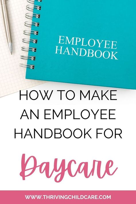 Creating your employee handbook can be overwhelming if you aren’t sure what information to include. Based on your state and the size of your childcare, your staff handbook will have different requirements. It’s important to include as much information as possible so both you and your staff members have a frame of reference. In this post, we’ll outline the importance of your employee handbook and what to include. Preschool Evaluation, Daycare Business Plan, Starting A Daycare, Staff Management, Childcare Business, Family Child Care, Staff Development, Employee Handbook, Staff Meetings