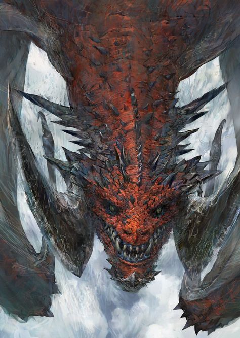 Corrupted Dragon, Horned Dragon, Fantasy Demon, Legendary Dragons, Beast Creature, Dragon Rpg, Creature Artwork, Fantasy Beasts, 다크 판타지