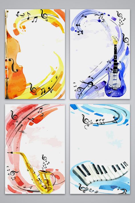 Music Lesson Music Poster Culture Design Background Map#pikbest# Music Festival Poster Ideas, Music Poster Design Ideas, Music Poster Graphic Design, Music Day Poster, Music Border, Art Festival Poster, Preschool Designs, Abstract Painting Diy, Musical Theme