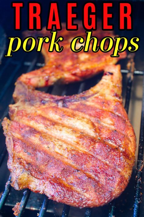 Smoked Bbq Pork Chops, Treager Pork Chops Recipes, Traeger Pork Chops Bone In, Pork Chops On The Traeger Grill, Pellet Smoker Pork Chops, Pork Chops On Traeger Grill, Pork Chop Traeger Recipes, Pork Chops Pellet Grill, Smoked Pork Chops On Pellet Grill