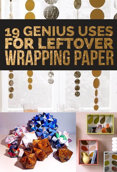 19 Clever Ways To Use Leftover Wrapping Paper Wrapping Paper Upcycle, Ways To Use Wrapping Paper, Leftover Wrapping Paper, Wrapping Paper Art, Wrapping Paper Crafts, Recycling Ideas, Diy Bows, Paper Ideas, Mini Envelopes