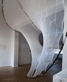 Performative Architecture, Textile Facade, Knitted Textiles, Computational Design, Membrane Structure, Tensile Structures, Parametric Design, 3d Studio, Copenhagen Denmark